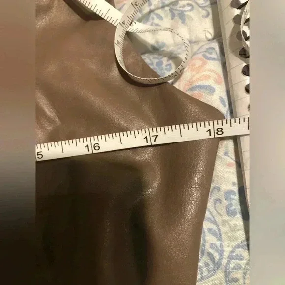 FAUX Leather Corset Top size 1X - Picture 10 of 15